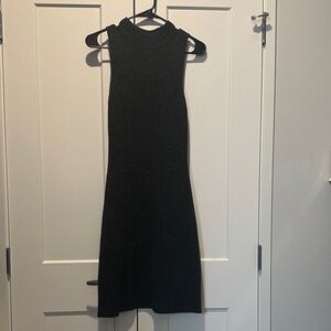 Elegant Black Sleeveless Dress and cardigan